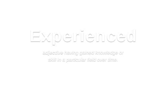 Experienced   /ɪkˈspɪərɪənst,ɛk-/ adjective having gained knowledge or skill in a particular field over time.